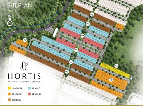 Hortis Residence Site Plan - Lakeside Resort Layout